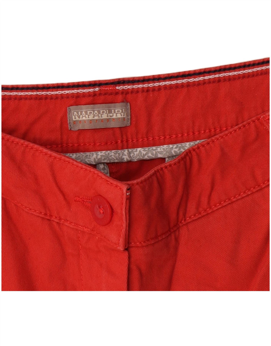 Napapijri Short Chino Geographic Femme W30 Rouge Moyen Polyester