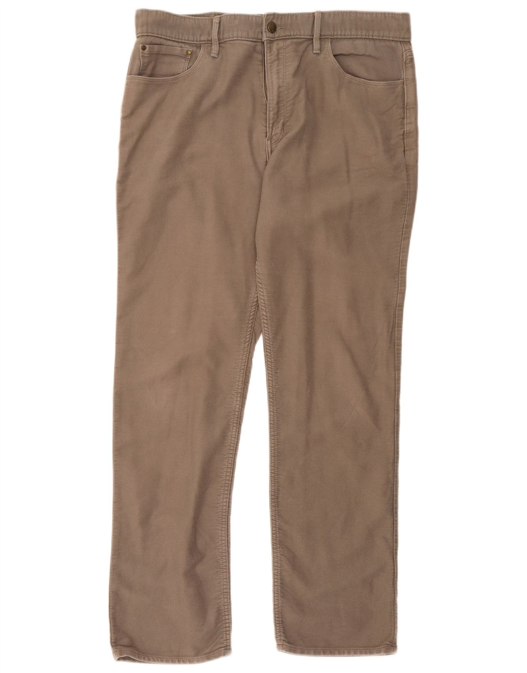 Marks & Spencer Pantalon décontracté régulier pour homme W36 L31 Coton beige
