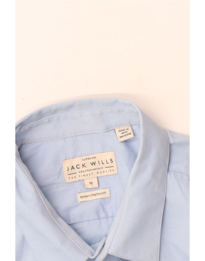 JACK WILLS Chemise Skinny Homme Bleu Moyen Coton