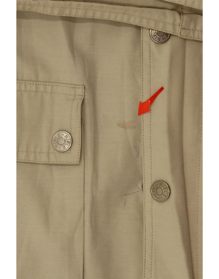 RIFLE Womens Utility Jacket UK 14 Large Beige Vintage Rifle and Second-Hand Rifle from Messina Hembry 