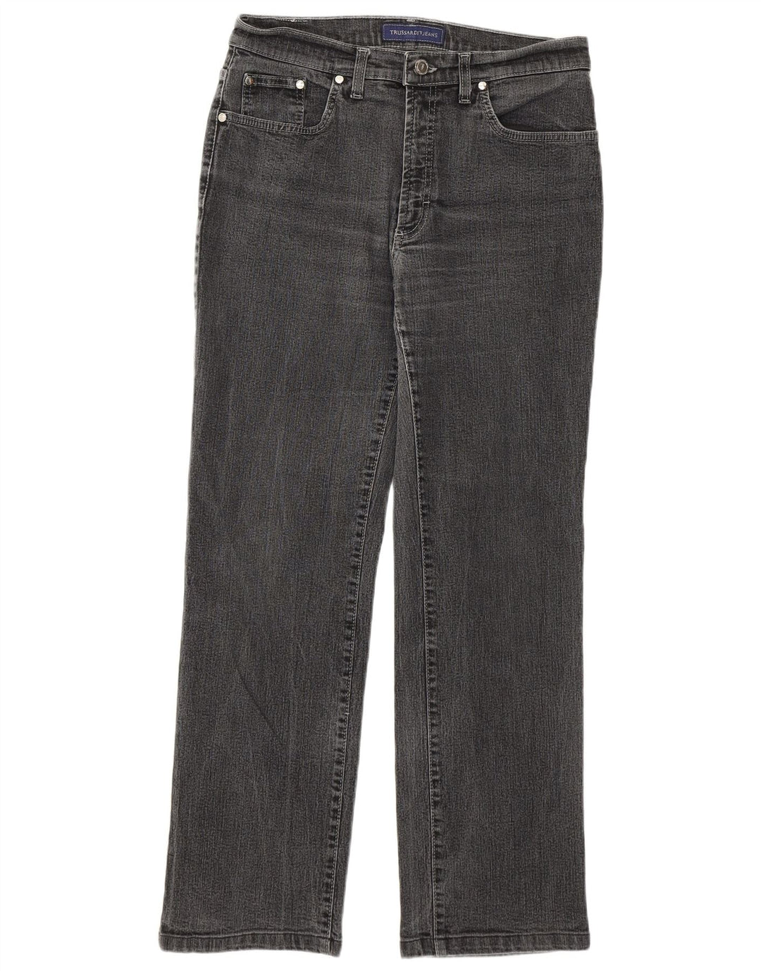 Trussardi Femme Jean Droit W32 L28 Gris Coton
