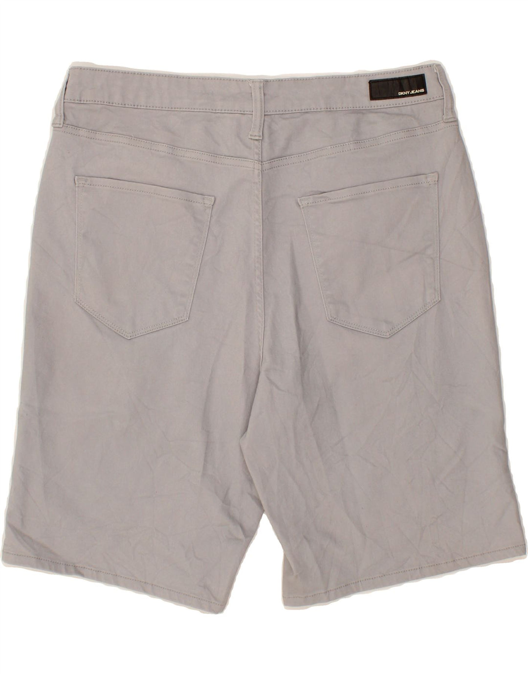 DKNY Womens Casual Shorts US 12 Large W36 Grey Cotton Vintage Dkny and Second-Hand Dkny from Messina Hembry 