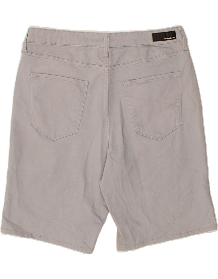 DKNY Womens Casual Shorts US 12 Large W36 Grey Cotton Vintage Dkny and Second-Hand Dkny from Messina Hembry 