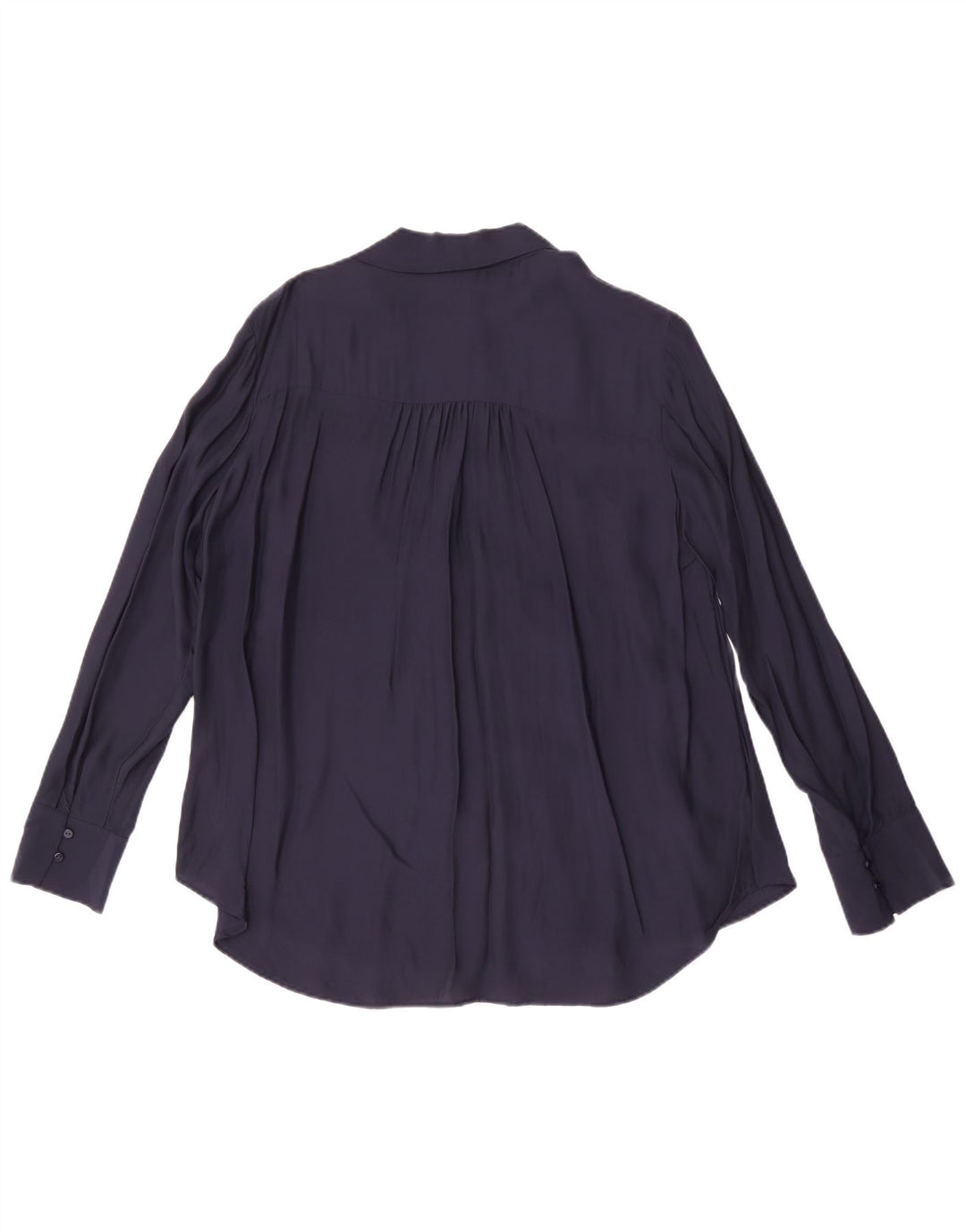 Massimo Dutti Chemisier avec nœud papillon pour femme EU 42 Large Bleu marine Viscose