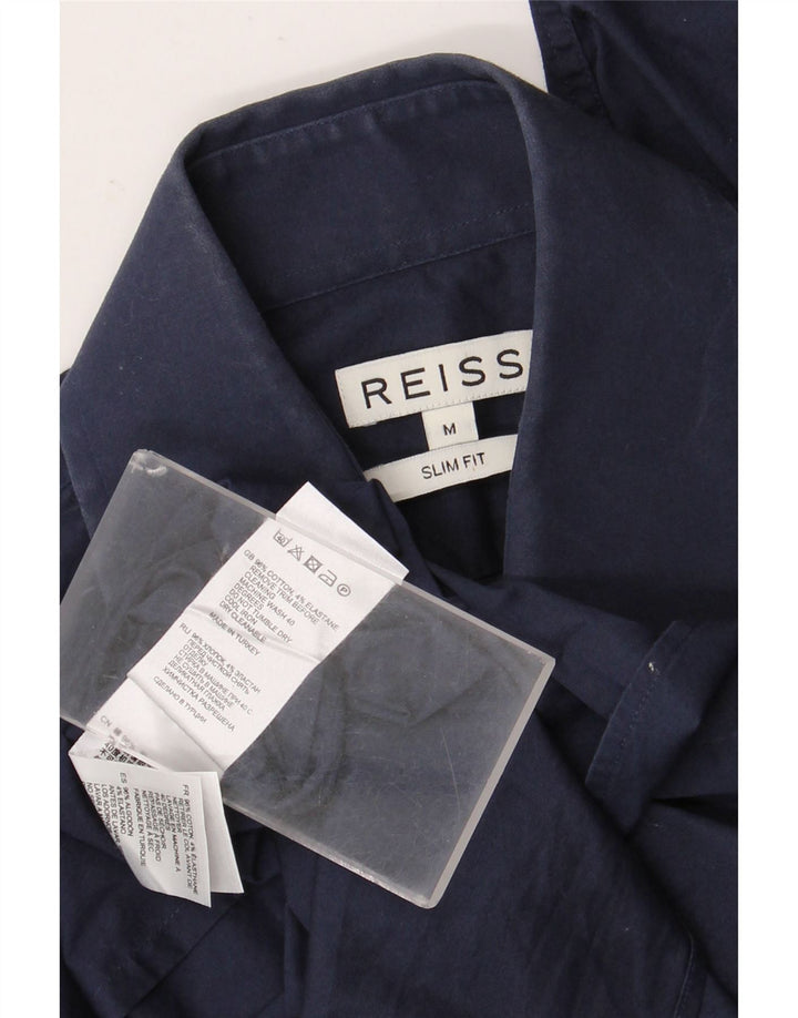 Reiss Chemise Slim Fit Homme Bleu Marine Moyen Coton
