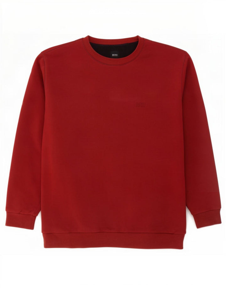 Hugo Boss Homme Sweatshirt Jumper XL Marron Coton