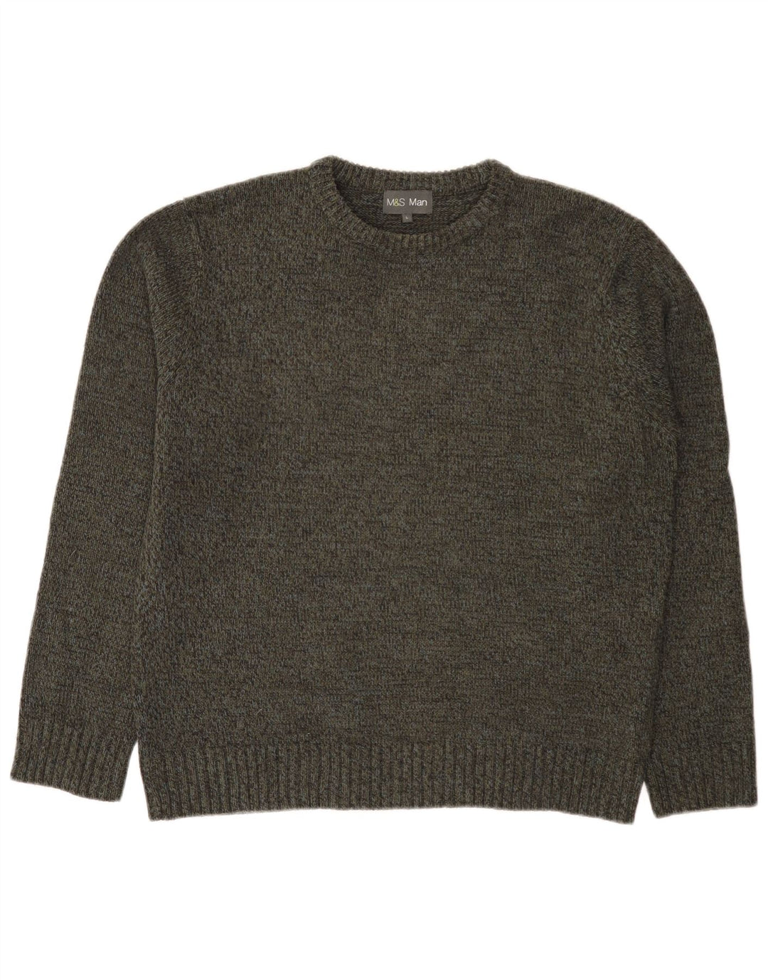 Marks & Spencer Pull col bateau pour homme Kaki Taille L
