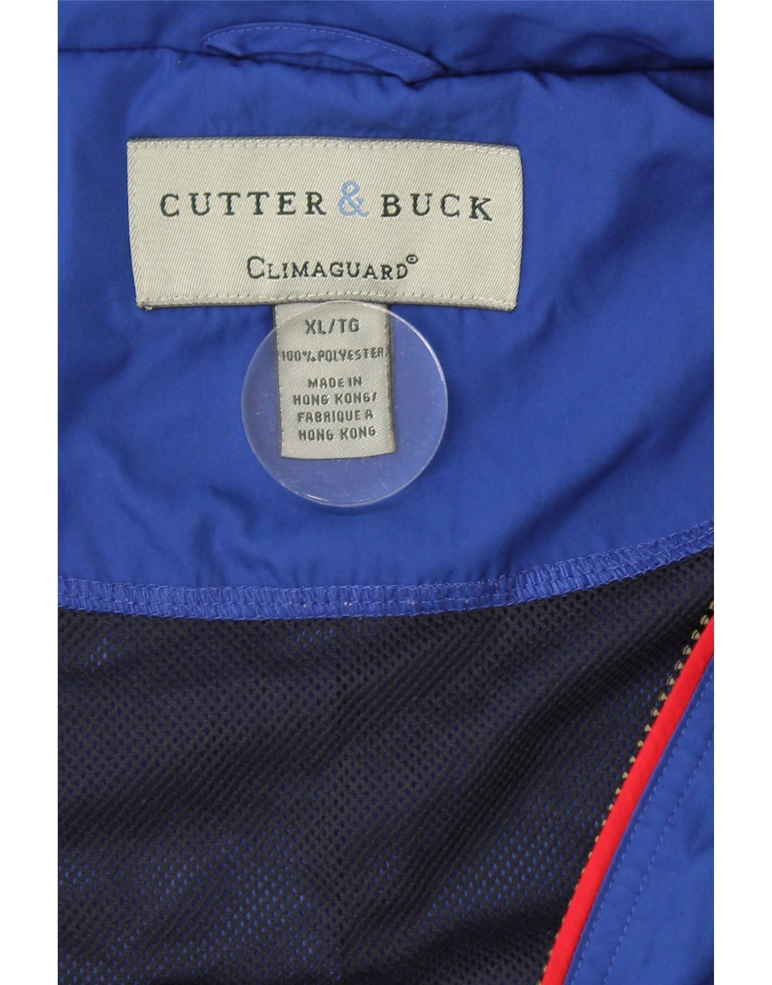 VINTAGE Mens Pullover Tracksuit Top Jacket UK 42 XL Blue Colourblock Vintage Vintage and Second-Hand Vintage from Messina Hembry 