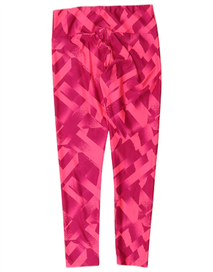 Puma Leggings Femme UK 42 Rose Moyen Géométrique