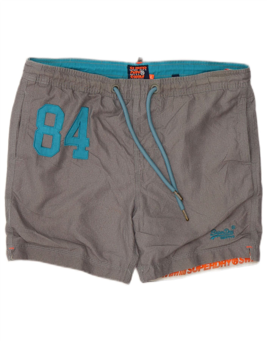 Superdry Short de Bain Graphique Homme Large Gris Polyester