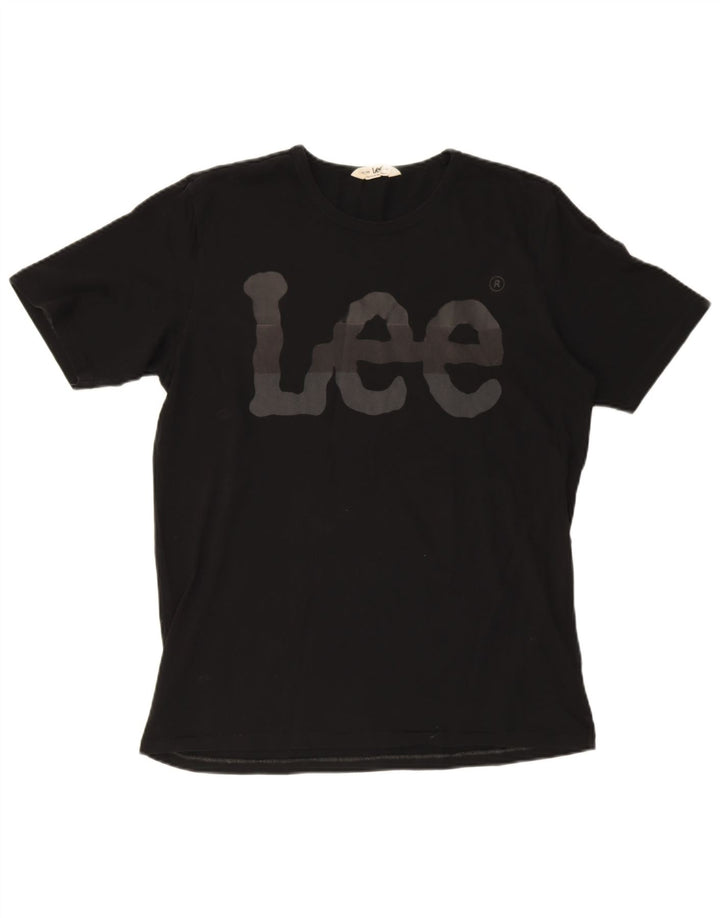 LEE T-Shirt Graphique Homme Grand Noir Coton