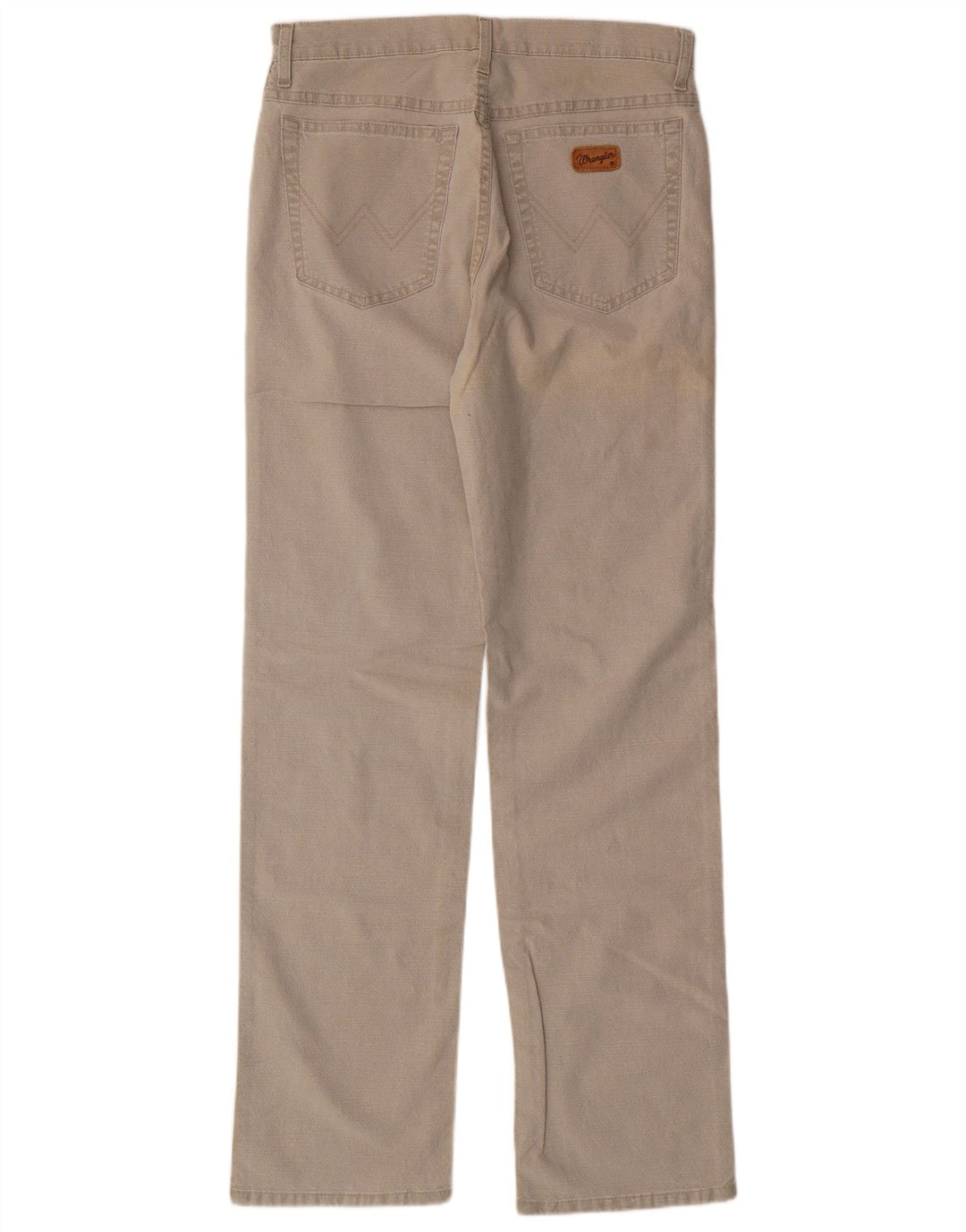WRANGLER Pantalon décontracté droit extensible Texas W32 L34 en coton beige pour homme