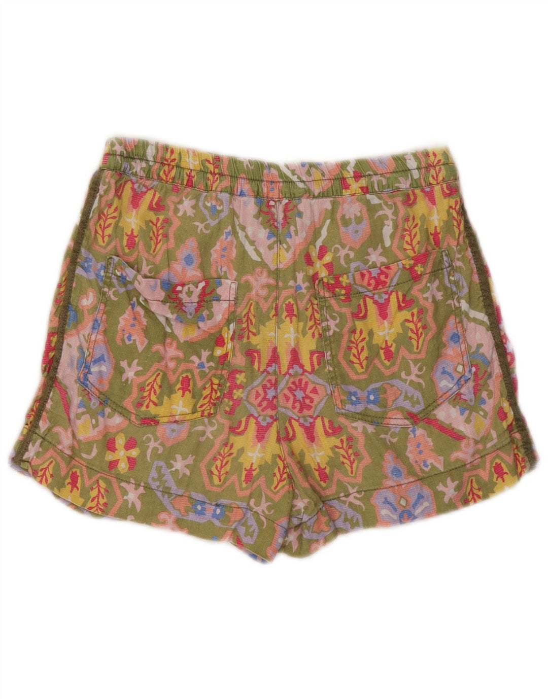 Zara Short Chino Femme Petit W26 Multicolore Floral