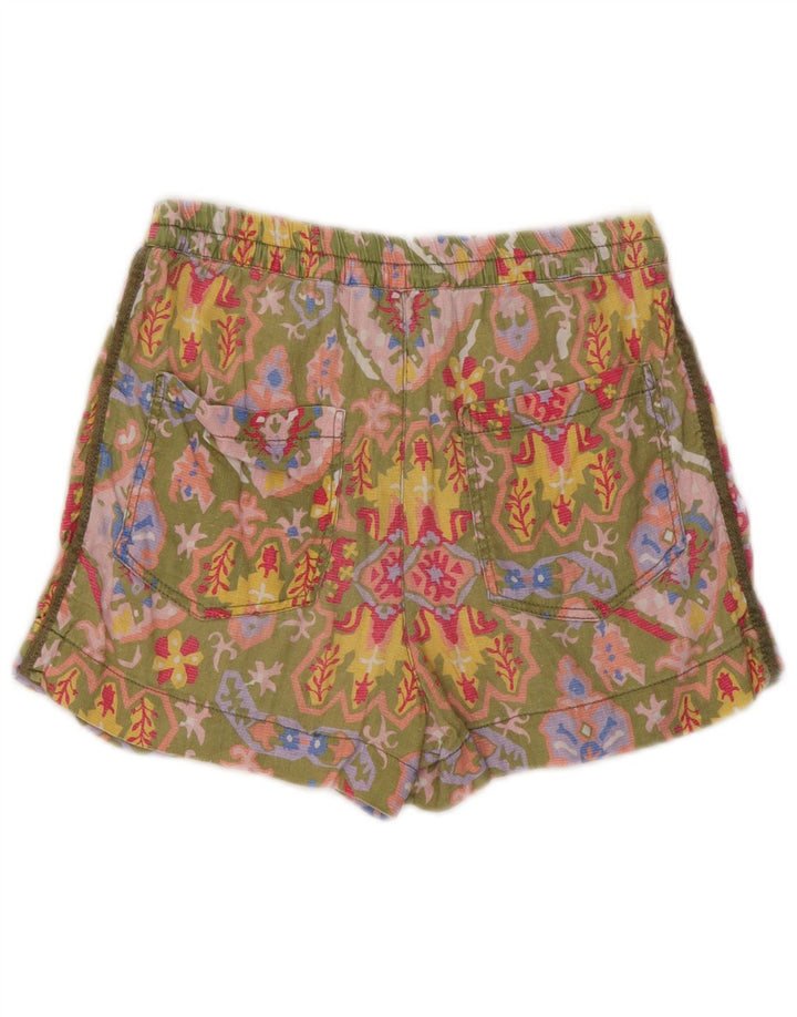 Zara Short Chino Femme Petit W26 Multicolore Floral