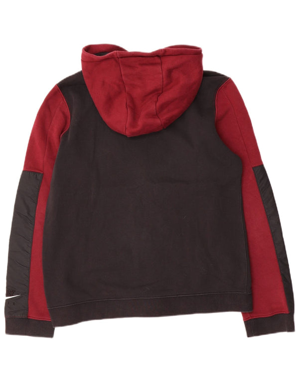 Nike Garçons Air Zip Sweat à capuche 13-14 ans XL Bordeaux Colourblock