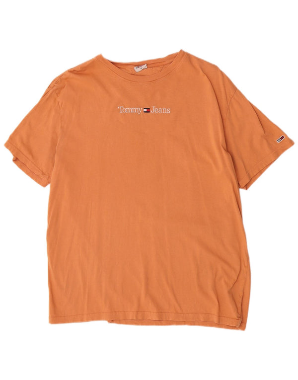 Tommy Hilfiger T-shirt graphique régulier à manches courtes pour hommes XL Orange