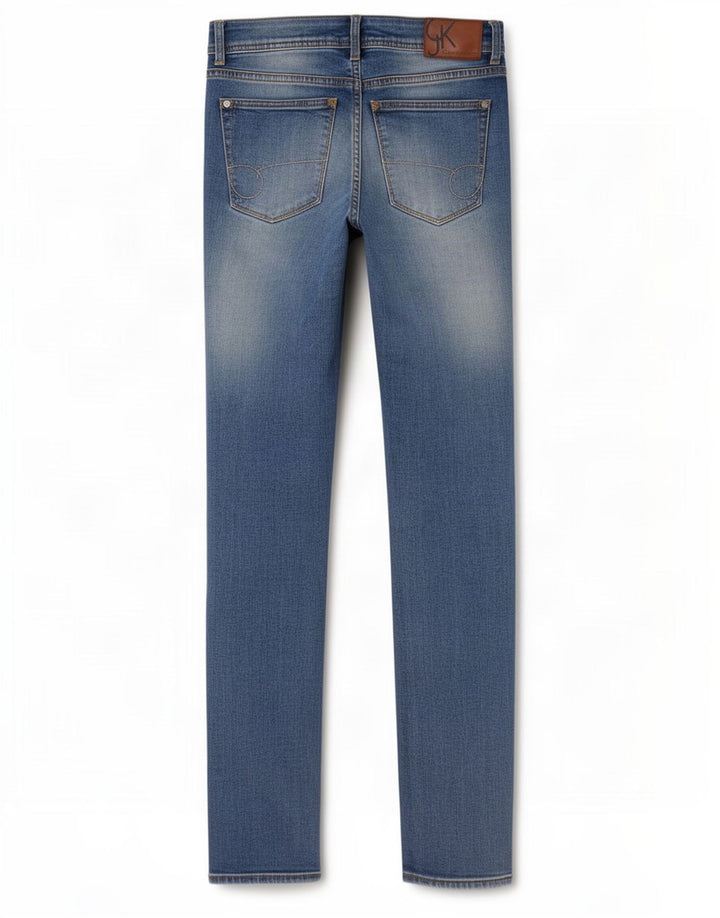 Calvin Klein Jean Slim Femme W28 L32 Bleu Coton