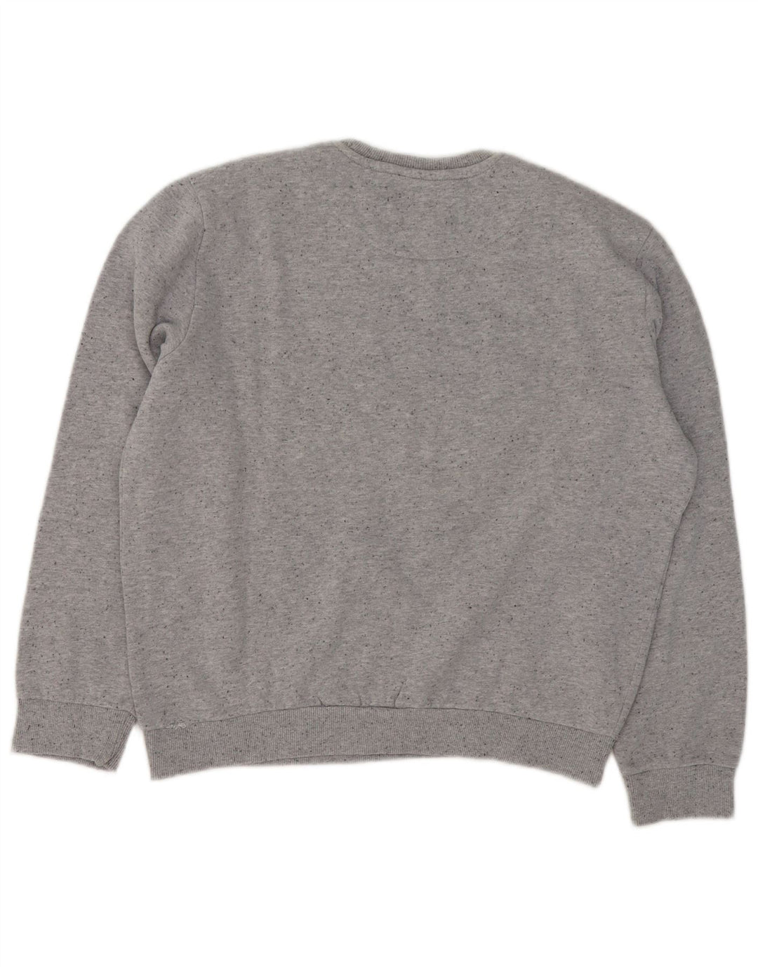 GAS Sweat-Shirt Graphique Homme Grand Coton Chiné Gris