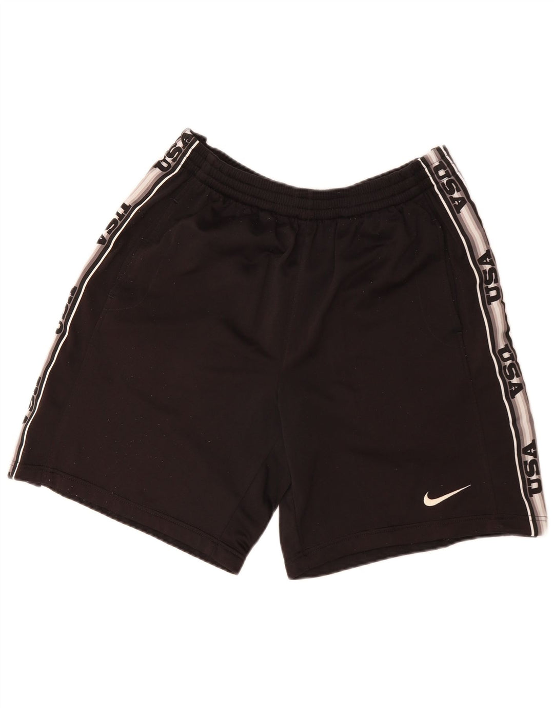 Nike Short de sport graphique pour homme Noir moyen Polyester