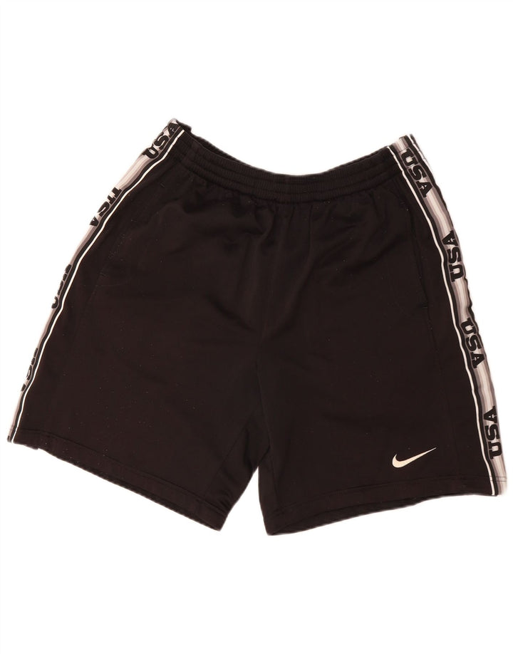 Nike Short de sport graphique pour homme Noir moyen Polyester