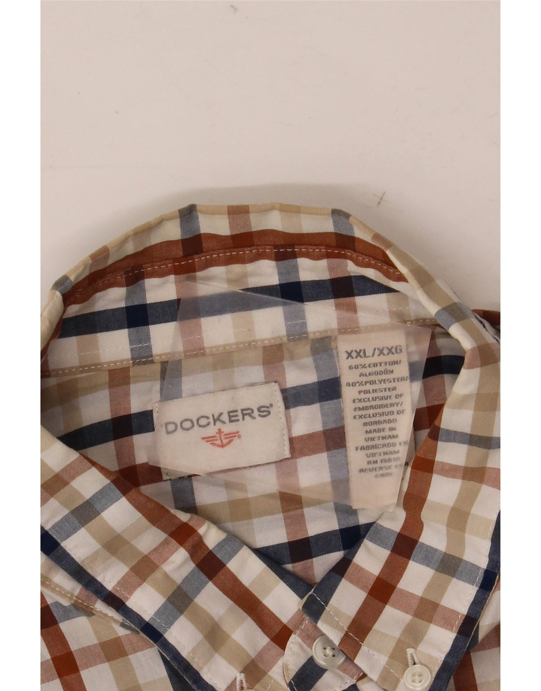 Dockers Chemise Homme 2XL Coton à Carreaux Multicolore