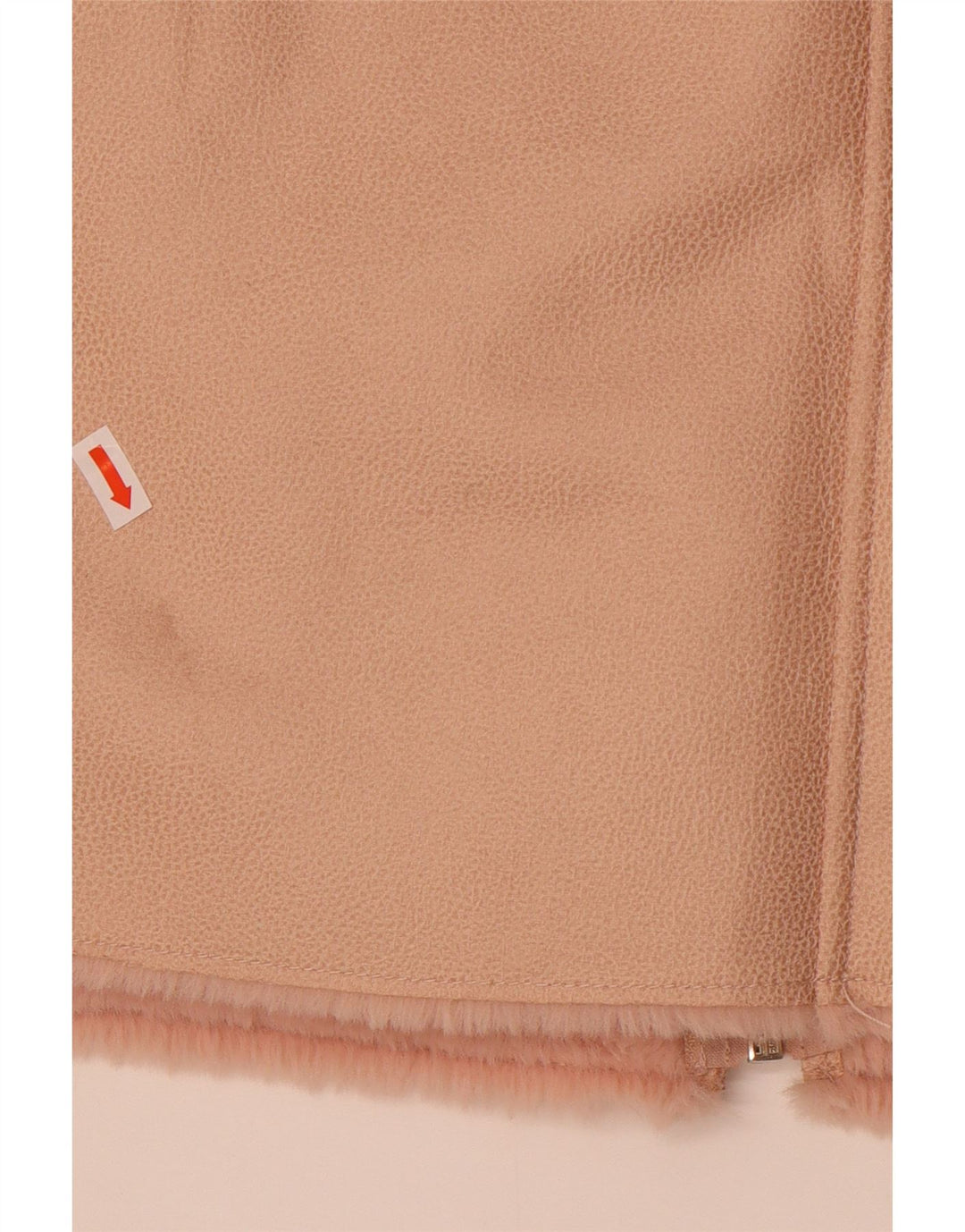 Guess Veste Sherpa en simili cuir pour femme UK 12 Rose moyen Polyester