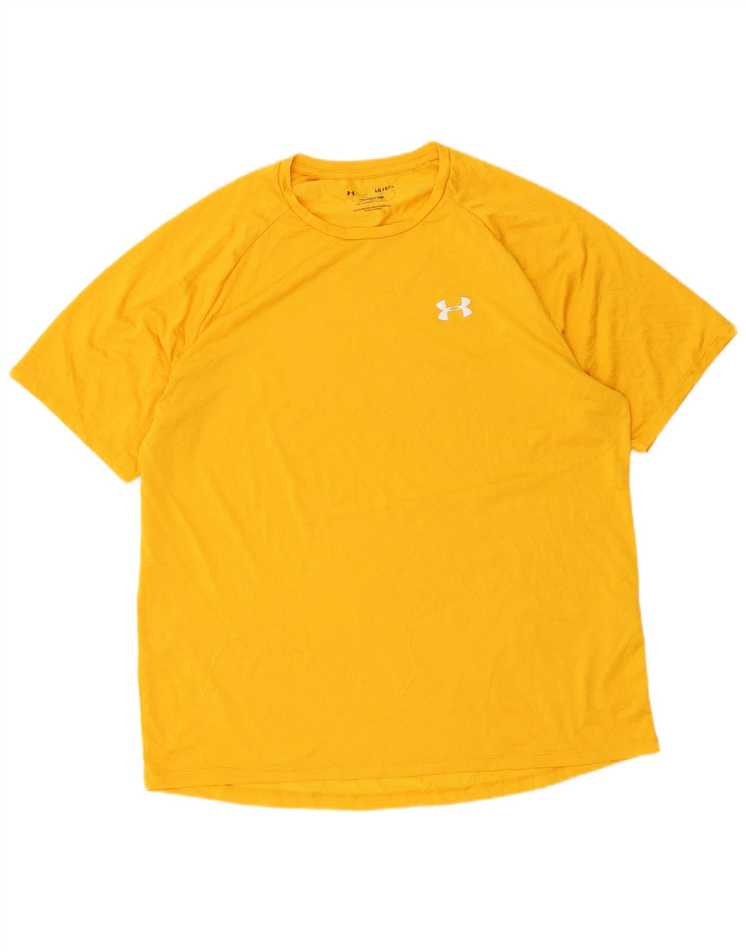 UNDER ARMOUR T-Shirt Homme Haut Large Jaune Polyester