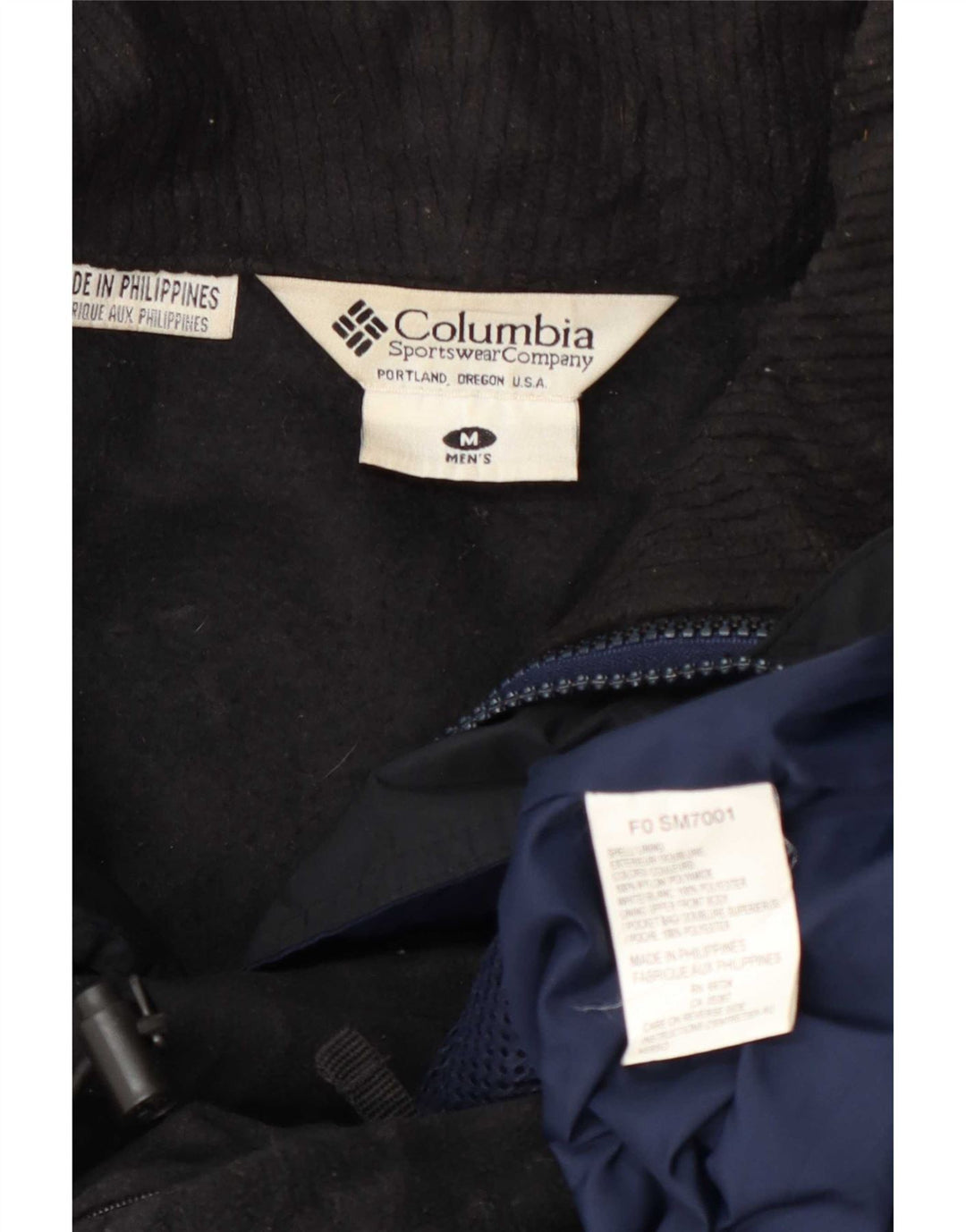 Columbia Veste de ski Bugaboo Graphic pour homme UK 38 Bleu marine moyen Colourblock