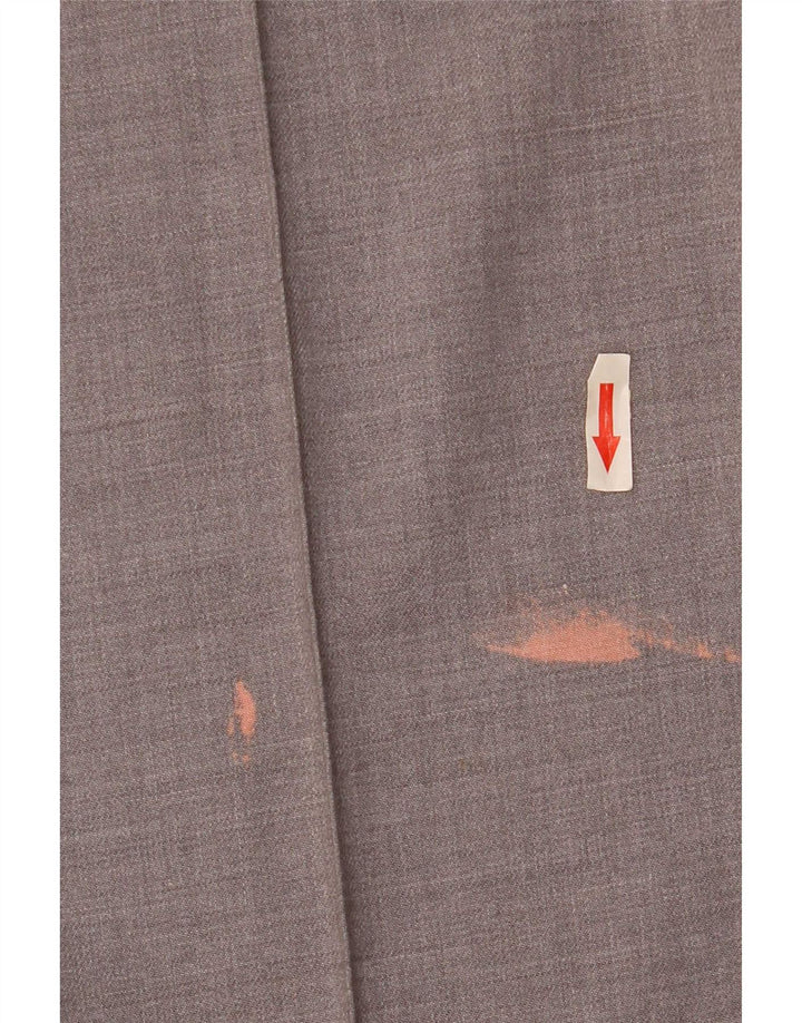 Zara Pantalon Chino Fuselé Femme Moyen W28 L26 Gris Polyester
