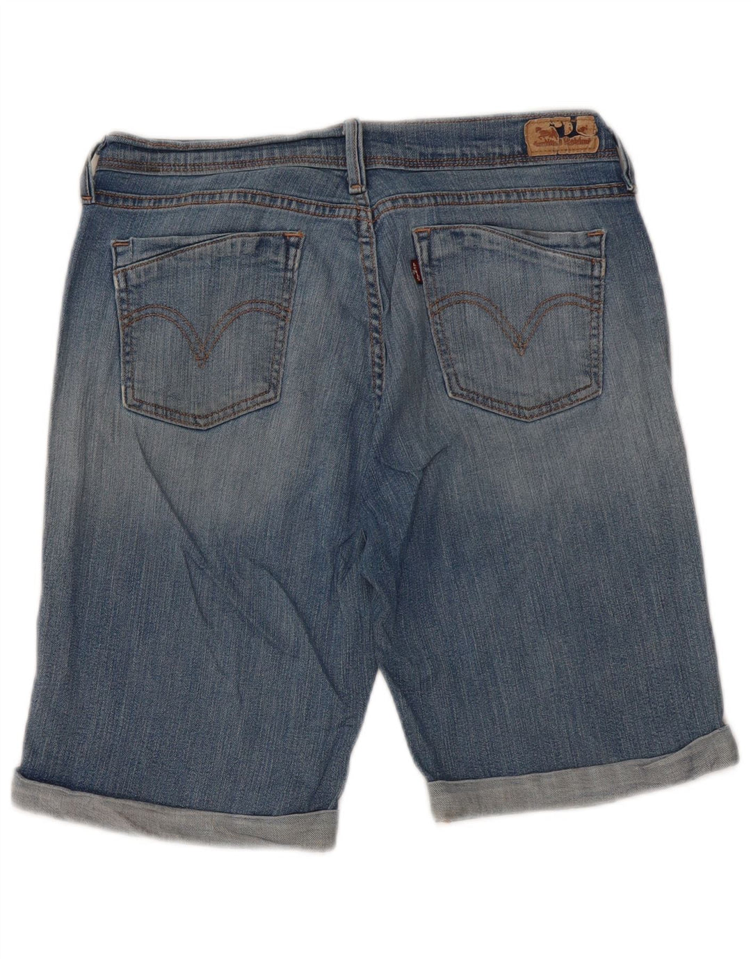 LEVI'S Short en jean taille moyenne pour femme US 10 Medium W30 Bleu Coton