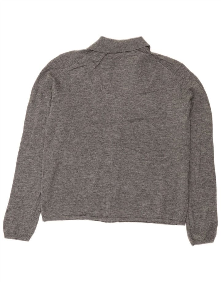 Zara Cardigan Femme Pull UK 18 XL Laine Gris