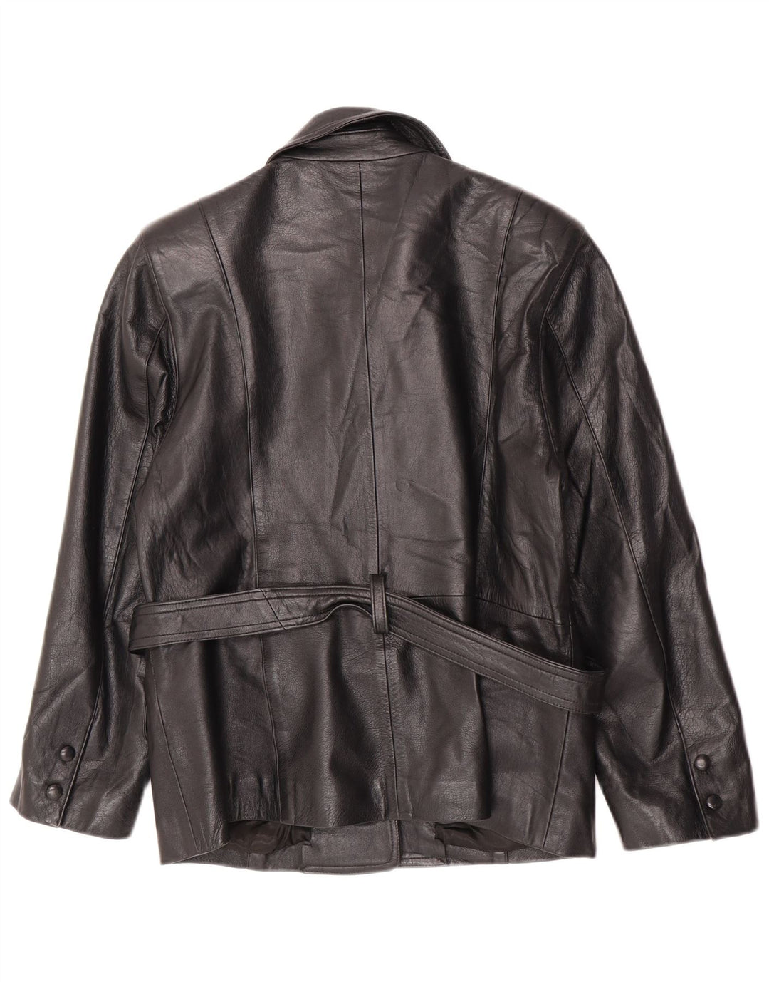 Lavorazione Artigianale Veste en Cuir Femme IT 44 Cuir Noir Moyen
