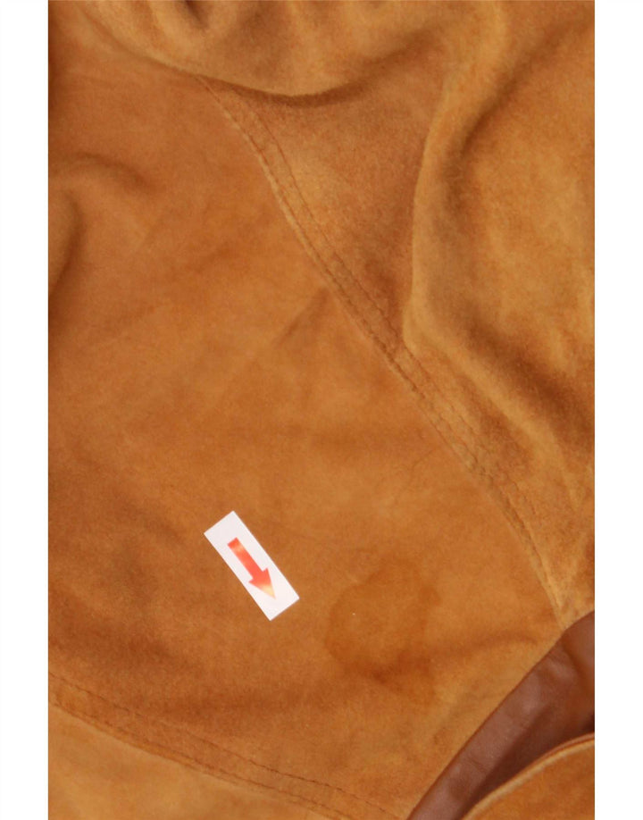 veste en daim homme vintage IT46 Petit Beige