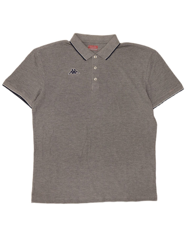 Kappa Polo Homme XL Gris Coton