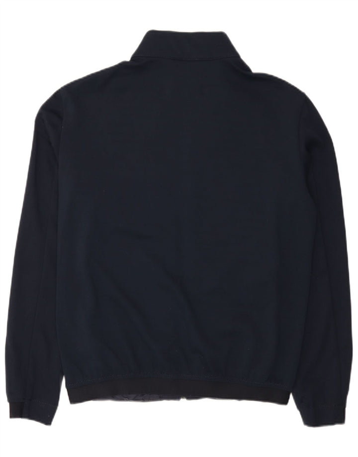 Zara Veste Bomber Homme UK 38 Medium Bleu Marine Colorblock Polyester