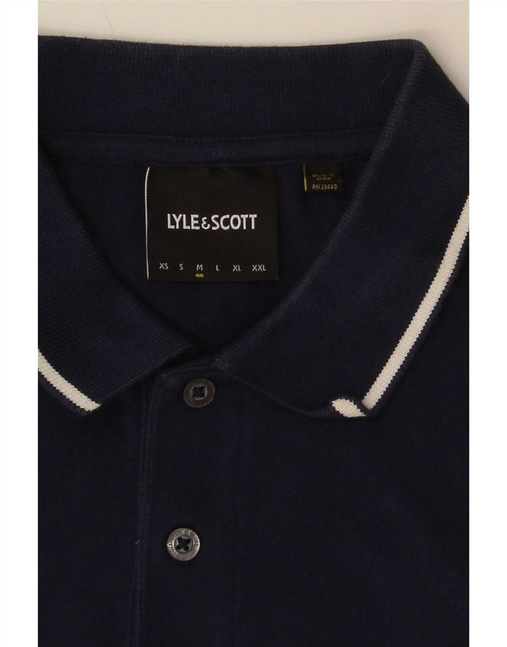Lyle & Scott Polo Homme Bleu Marine Rayé Moyen