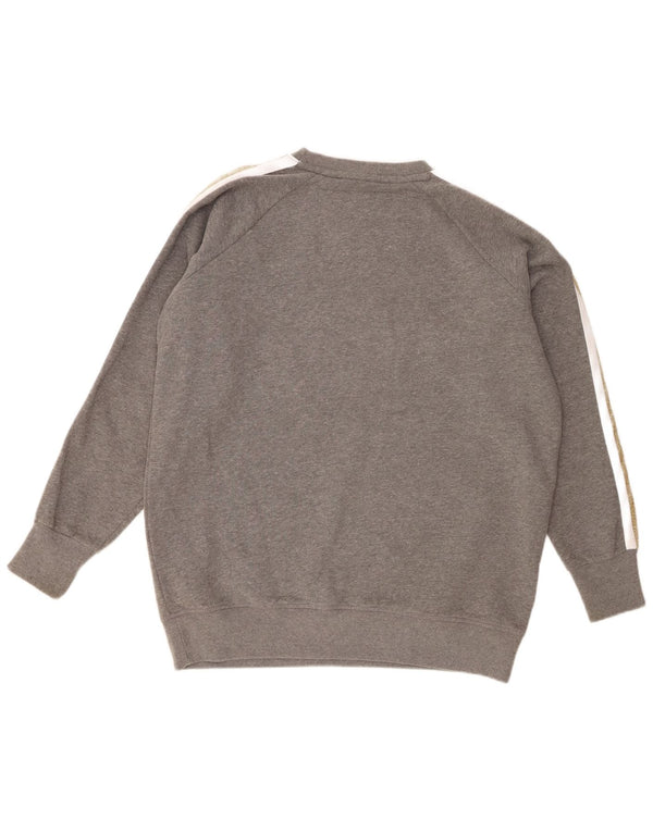 Superdry Sweat-shirt surdimensionné graphique pour femme UK 6 XS Gris moucheté