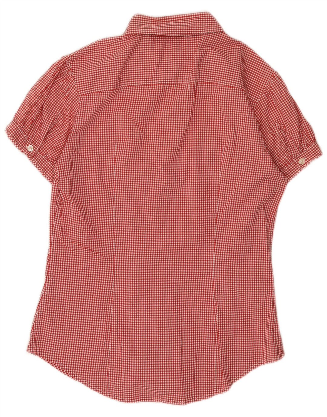 Tommy Hilfiger Chemise à manches courtes pour femme US 8 Medium Red Vichy
