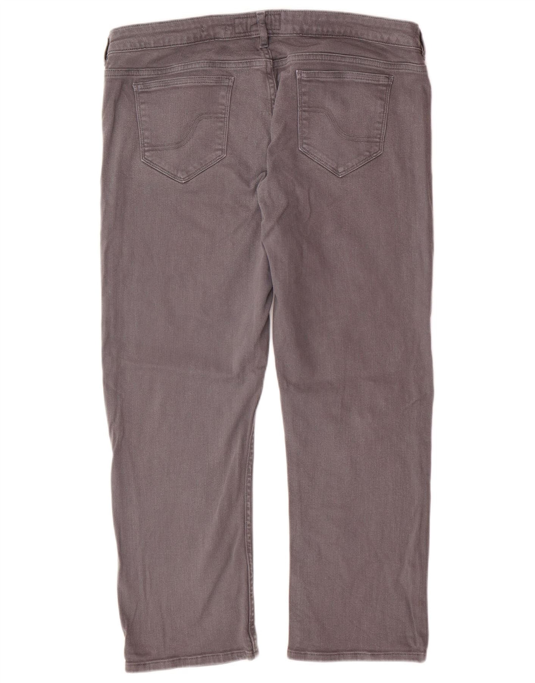 FAT FACE Jean Capri Femme US 16 2XL W36 L24 Gris Coton