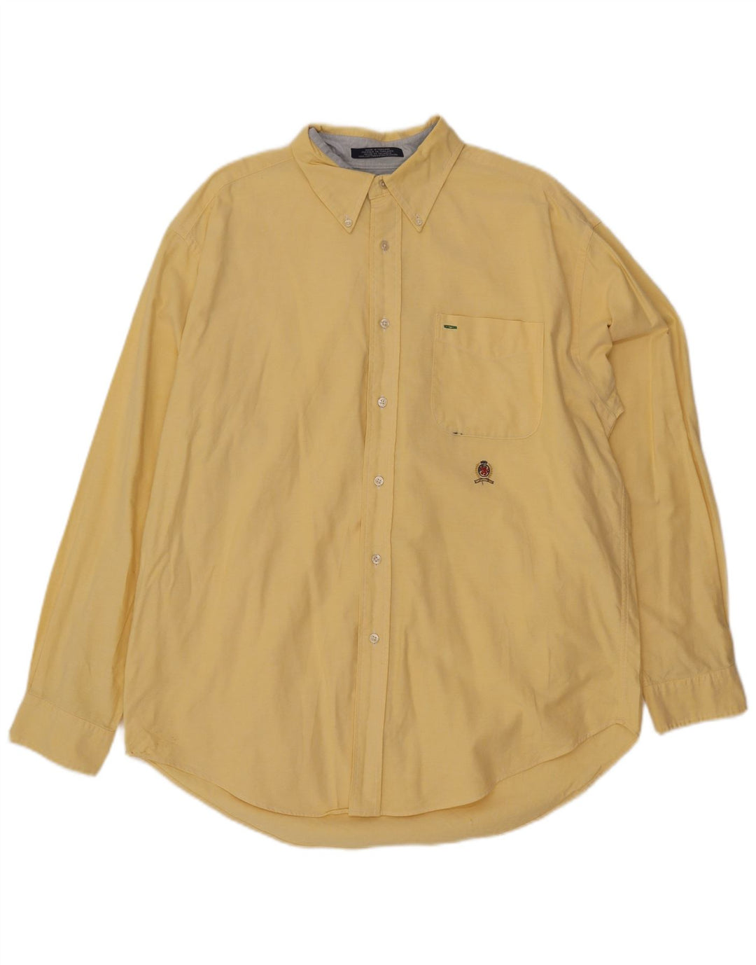Tommy Hilfiger Chemise Homme Large Jaune Coton