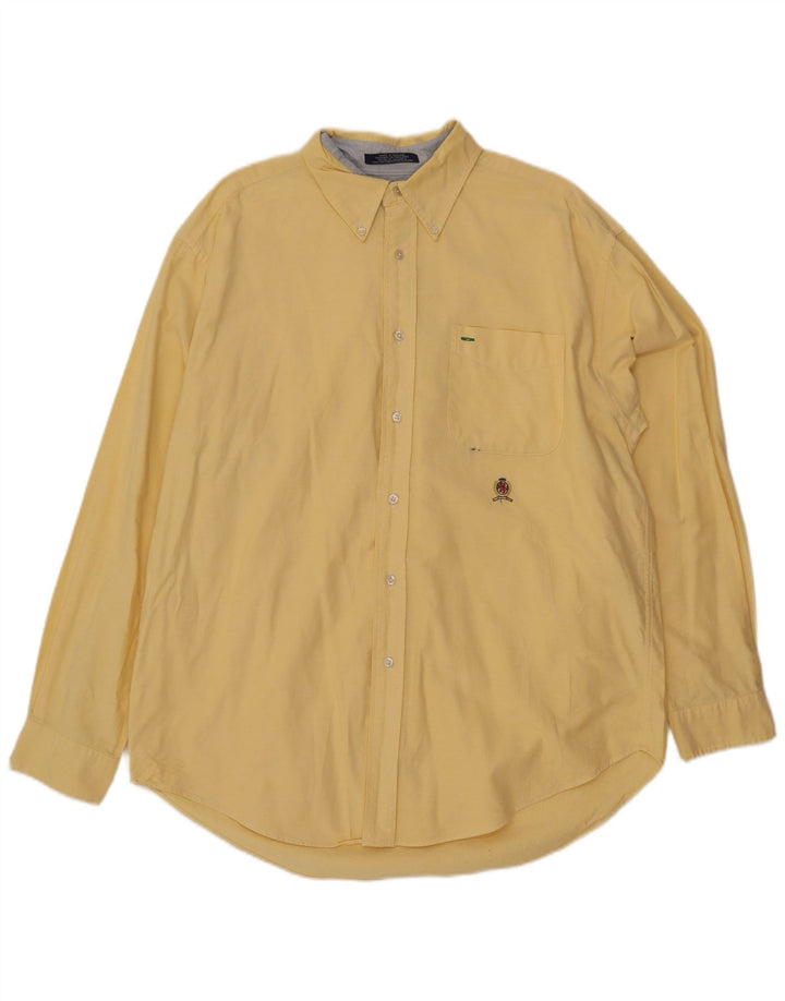 Tommy Hilfiger Chemise Homme Large Jaune Coton