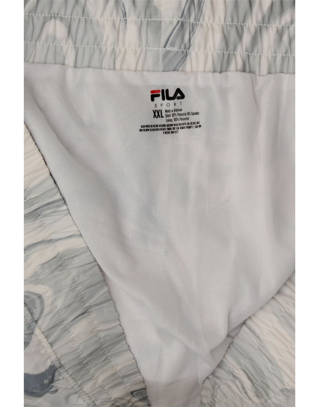 Fila Short de sport pour femme UK 20 2XL Gris Tie Dye Polyester