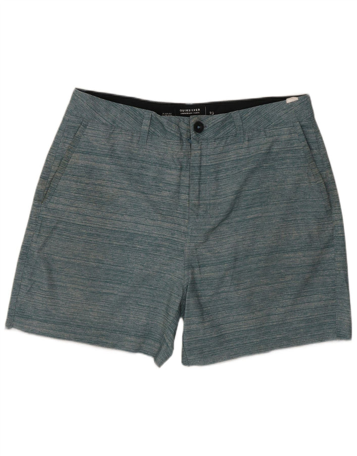 Quiksilver Short Chino Homme W33 Rayé Vert Moyen