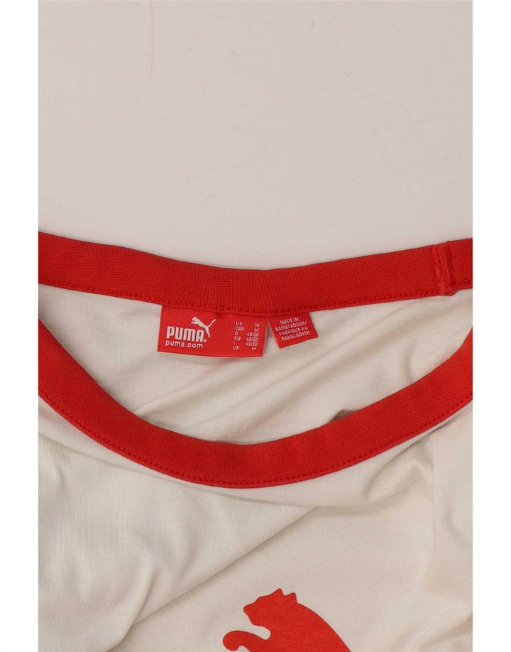 Puma Tee-Shirt Graphic Homme Blanc Medium Colorblock