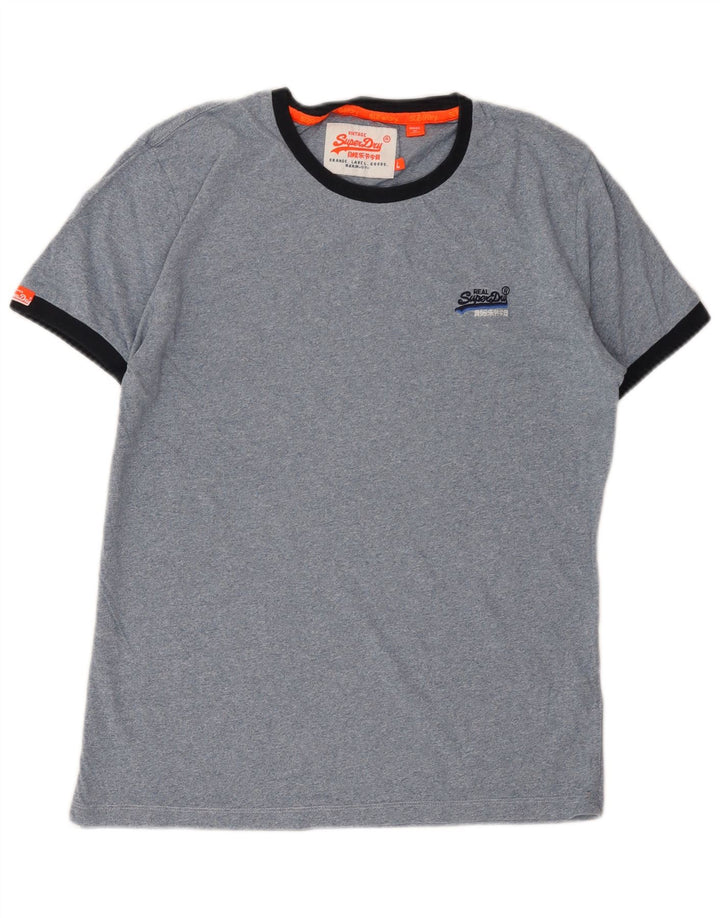 Superdry T-Shirt Homme Haut Large Bleu Coton