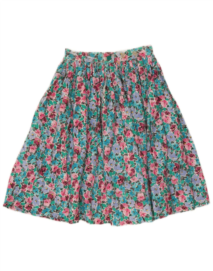 jupe évasée femme vintage W30 Medium Multicolore Floral