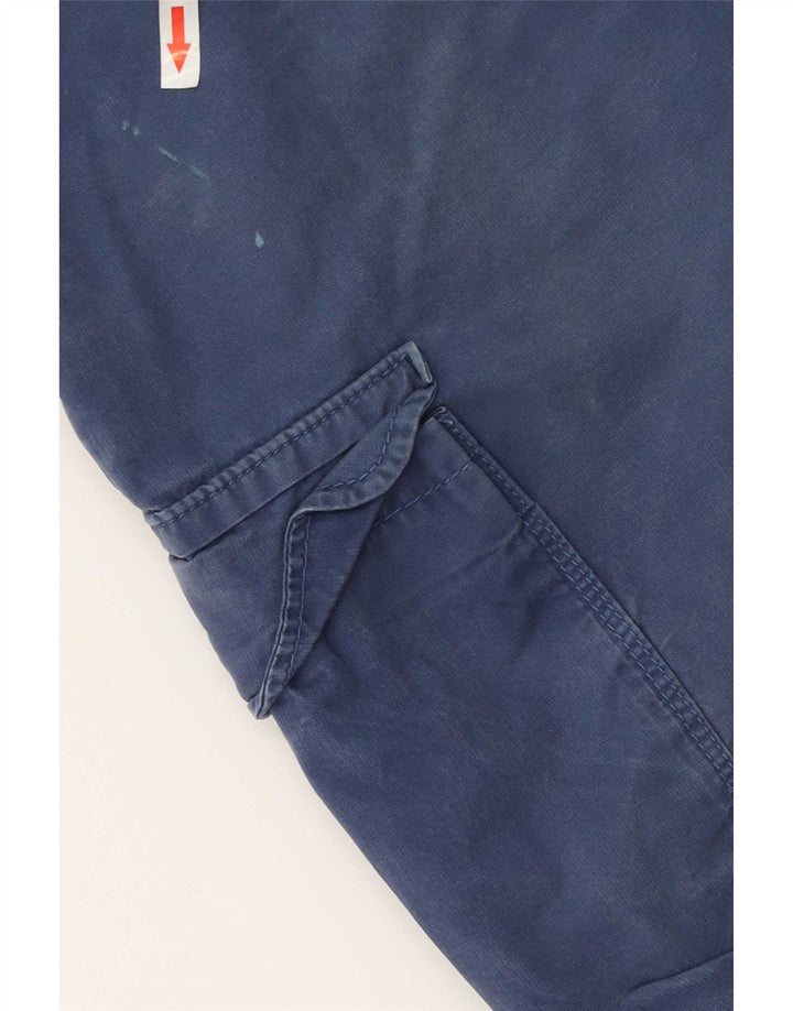 Marks & Spencer Short cargo régulier pour homme W36 en coton bleu moyen
