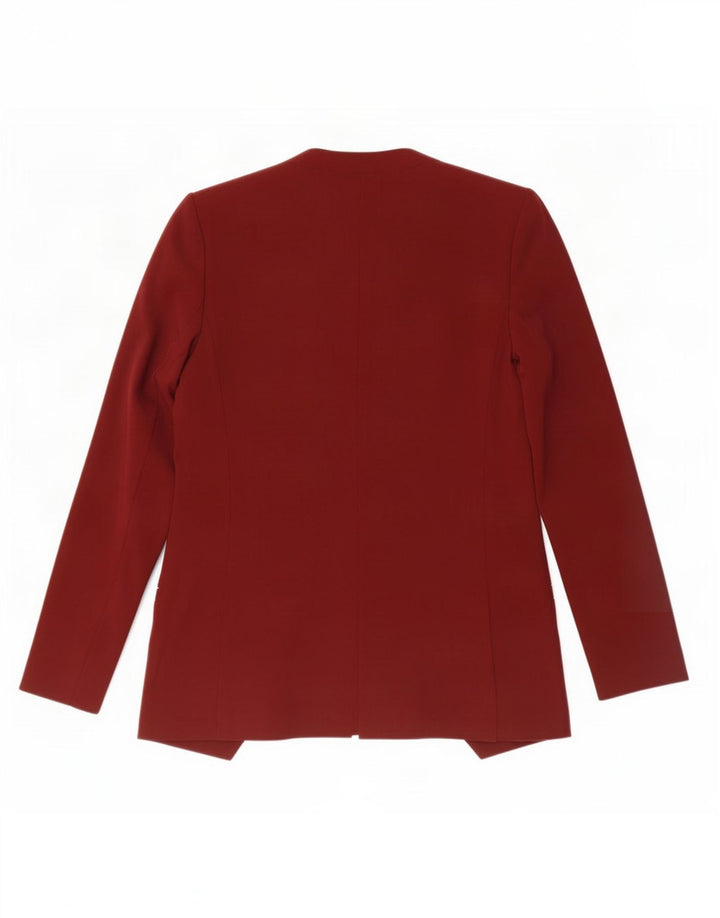 Marks & Spencer Veste blazer ouverte pour femme UK 8 Small Bordeaux Polyester