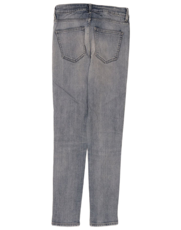 Zara Jean court taille haute pour femme EU 38 XS W26 L28 Bleu