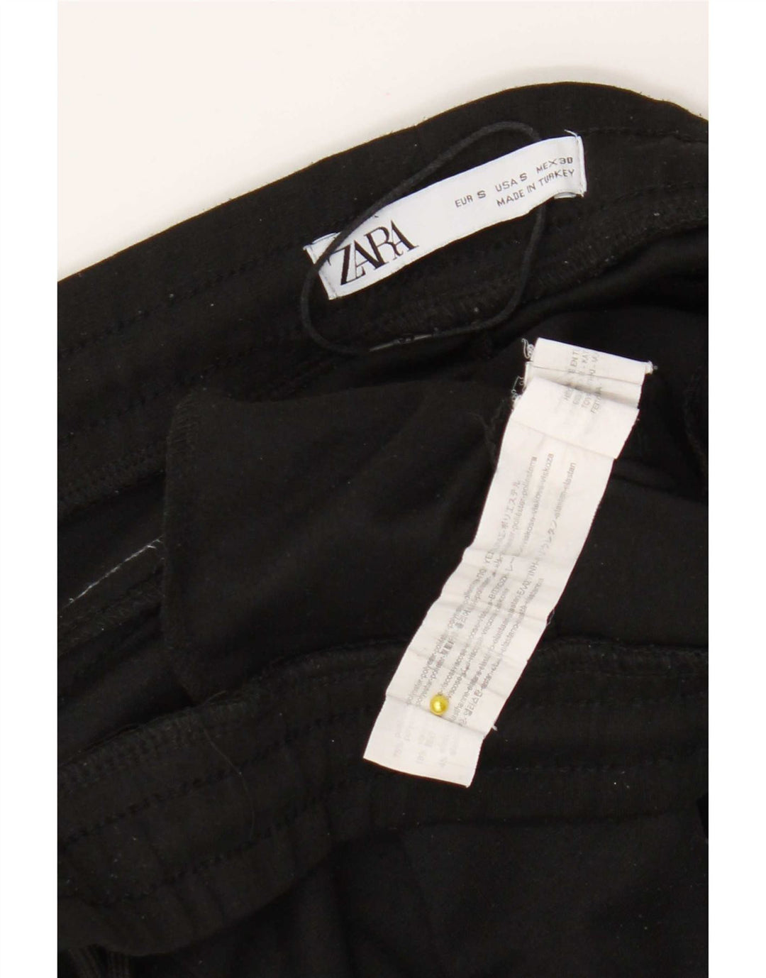 Pantalon de survêtement court pour hommes Zara Joggers petit polyester noir